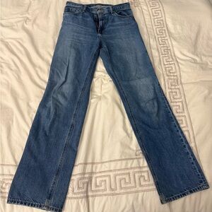 High Rise Straight Uniqlo Jeans